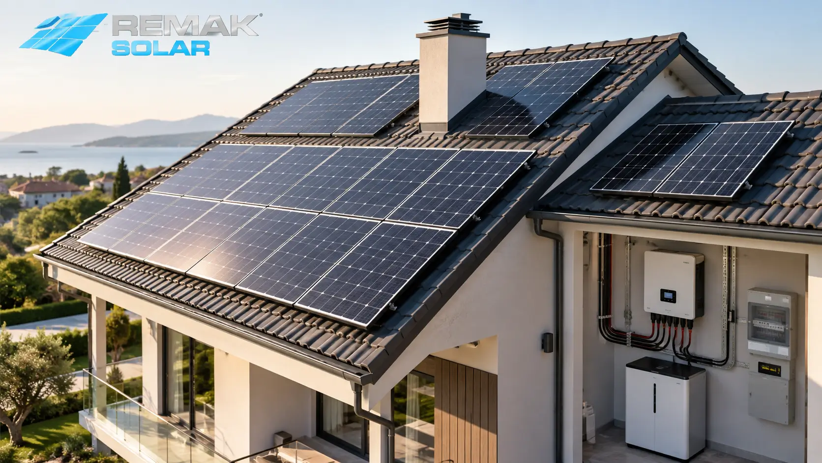 güneş paneli gölgeleme, multi MPPT inverter, çatı güneş enerjisi sistemi, fotovoltaik panel dizilimi, Remak Solar