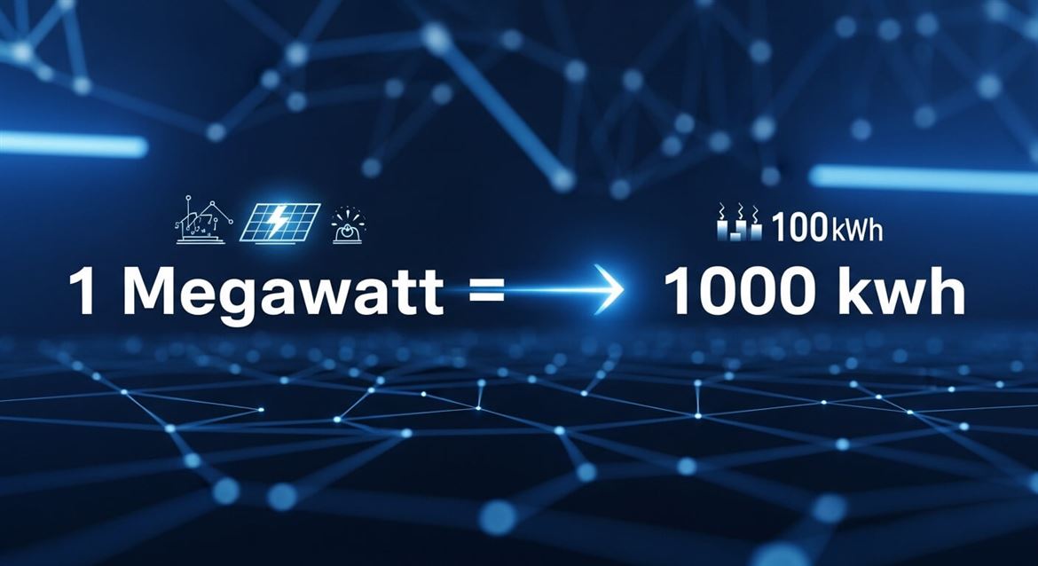 1 Megawatt kaç kwh
