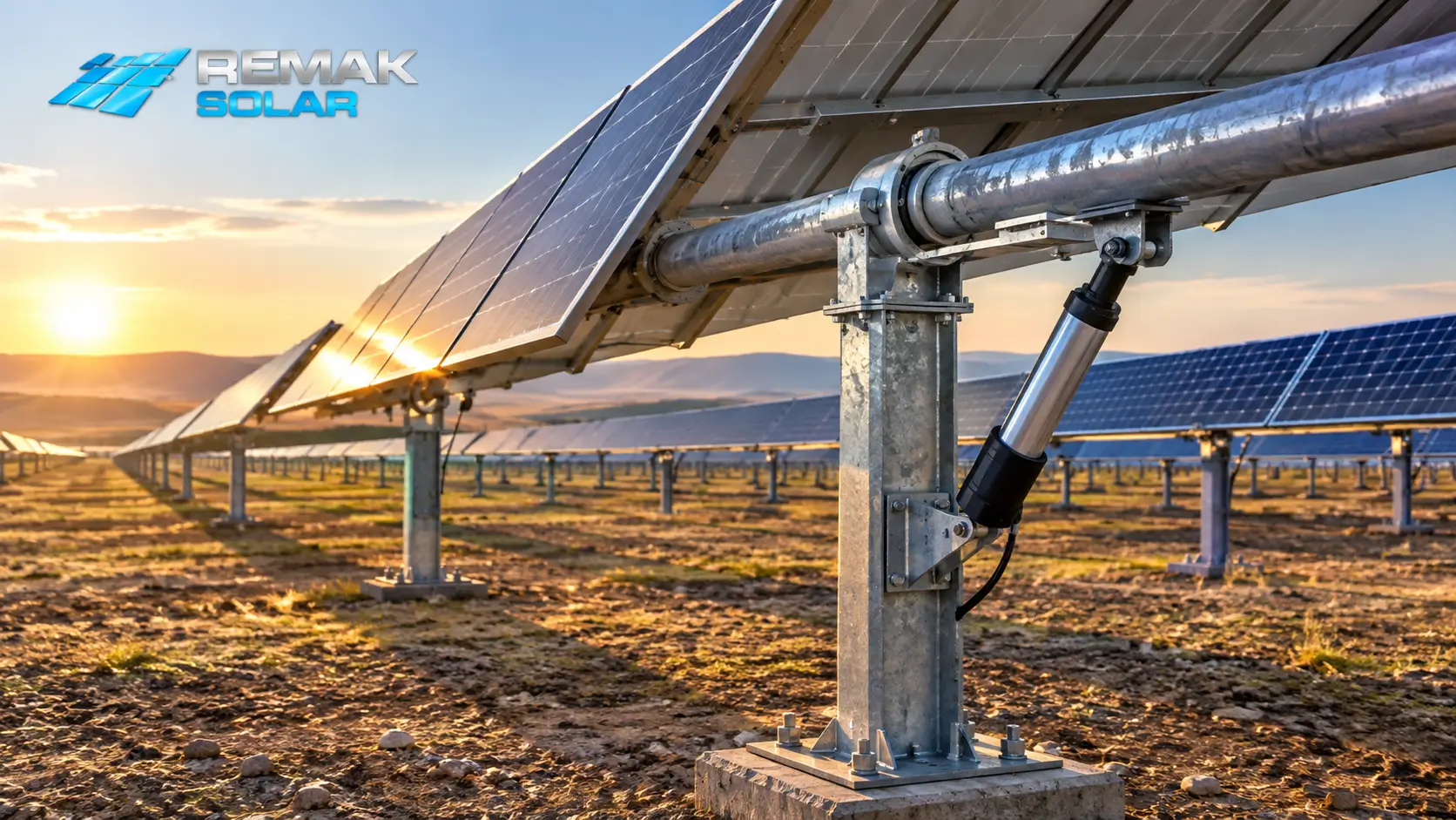güneş takip sistemi, solar tracker, solar tracking system, ges, güneş enerji santrali, tek eksenli solar tracker, çift eksenli solar tracker, single axis solar tracker, dual axis solar tracker, güneş paneli takip sistemi, solar panel tracker, güneş enerjisi, yenilenebilir enerji, güneş enerjisi sistemleri, solar tracker üreticisi, güneş takip sistemi üreticisi, remak solar