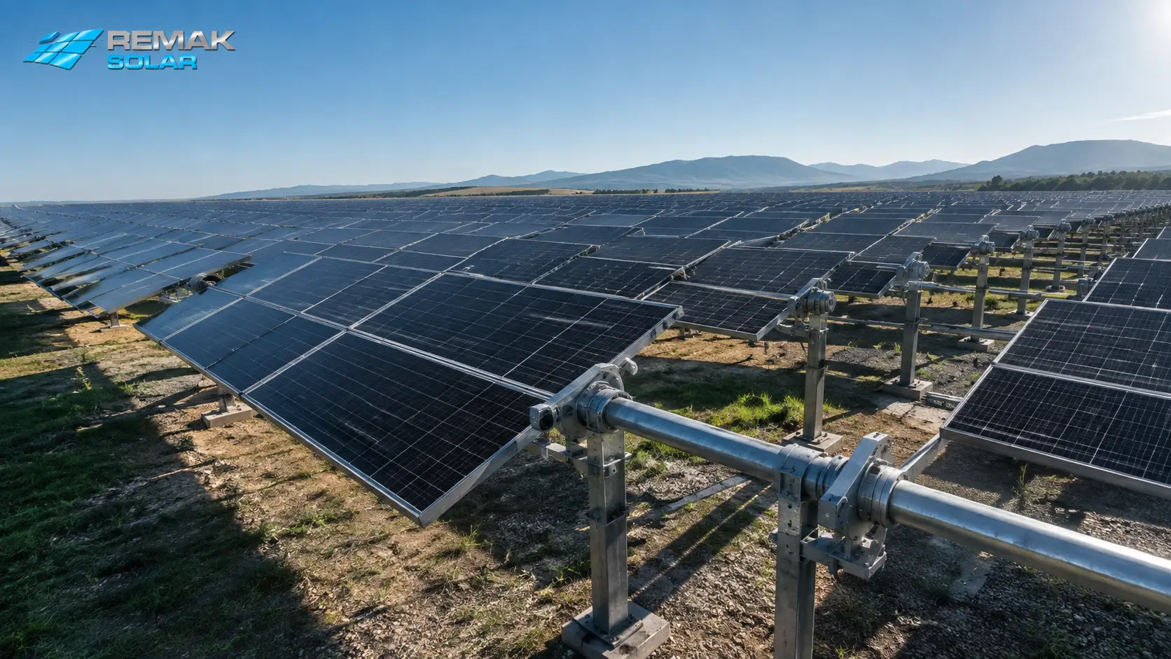 güneş takip sistemi, solar tracker, solar tracking system, ges, güneş enerji santrali, tek eksenli solar tracker, çift eksenli solar tracker, single axis solar tracker, dual axis solar tracker, güneş paneli takip sistemi, solar panel tracker, güneş enerjisi, yenilenebilir enerji, güneş enerjisi sistemleri, solar tracker üreticisi, güneş takip sistemi üreticisi, remak solar