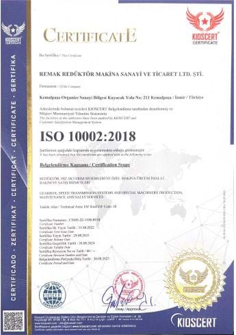 ISO 10002 : 2018